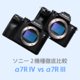 ソニーα7R IVとα7R IIIを徹底比較【体験レビュー】