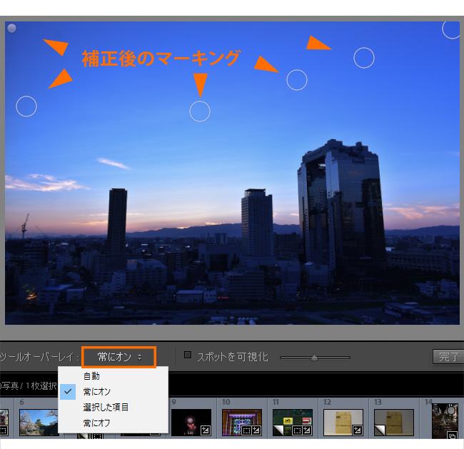 Lightroom Classicスポット修正・赤目修正