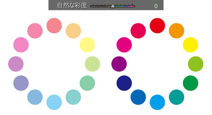 Lightroom Classic自然な彩度