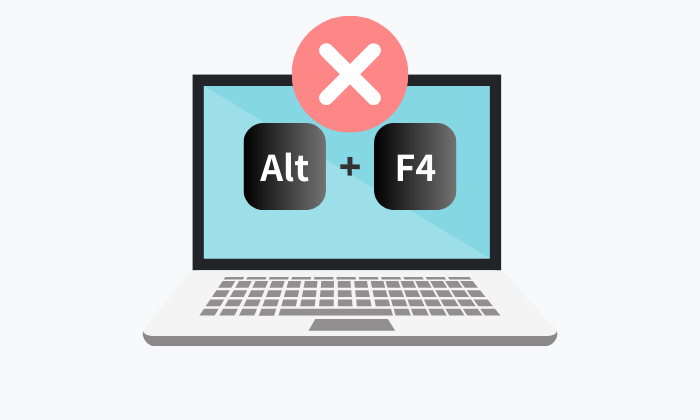 Alt+F4 無効化する方法