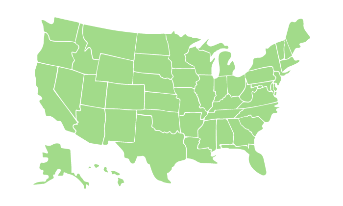 アメリカの住所で使われている州名の略称一覧