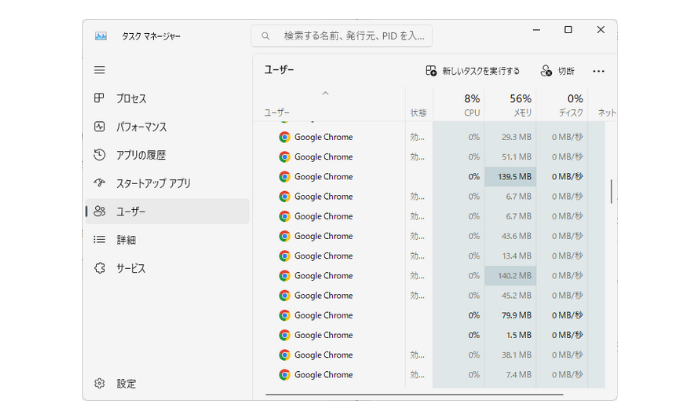 タスクマネージャー