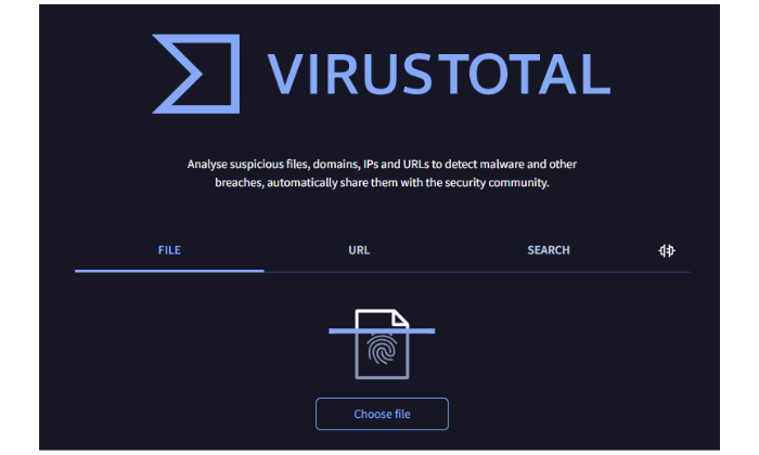 VirusTotal（ウイルス・トータル）