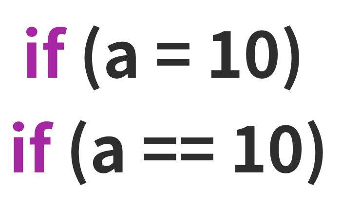 代入演算子「=」と比較演算子「==」の違い